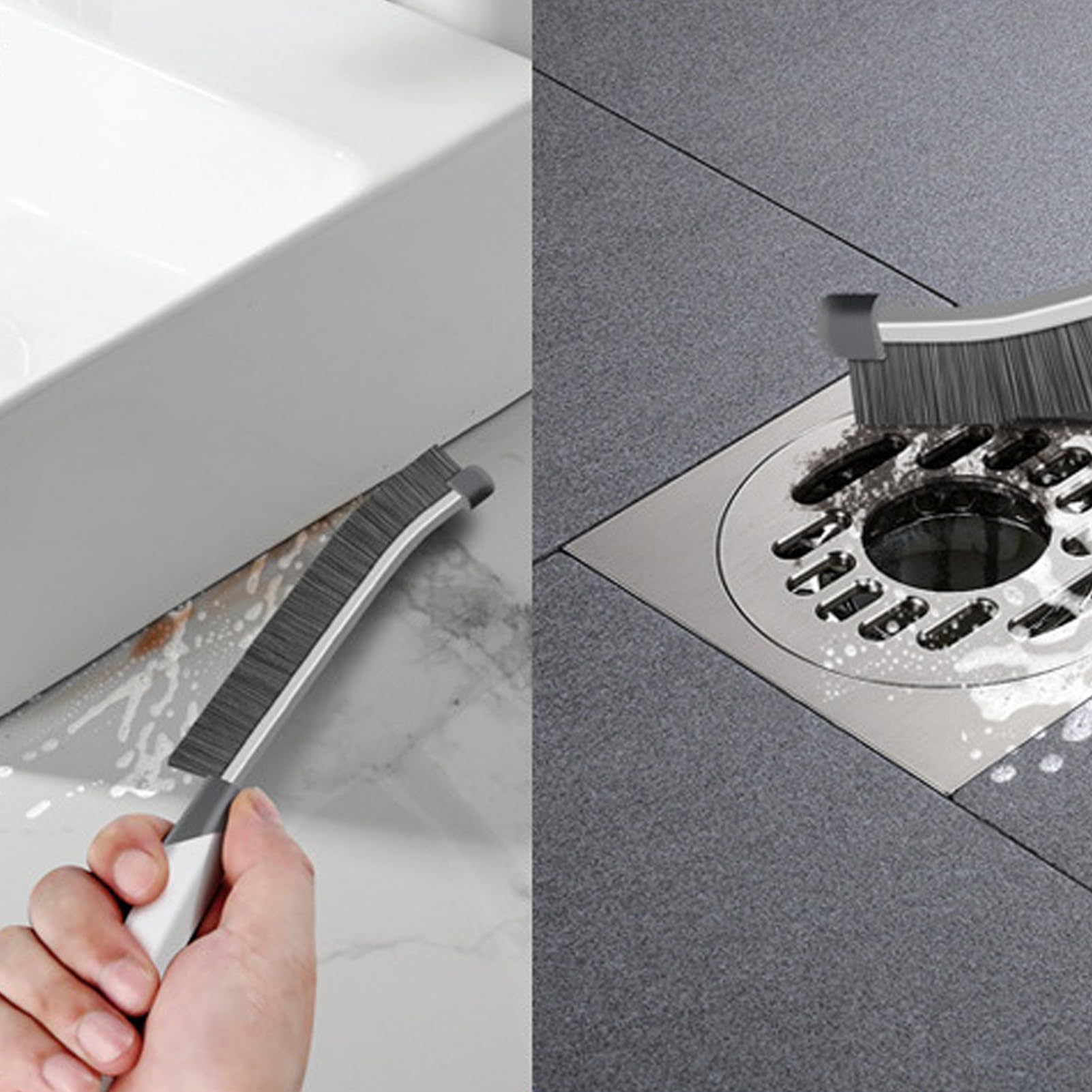 Mini Scopa A Manico Lungo Con 10 Panni Microfibra – Senza Lavaggio, Testa Girevole 180°, Per Cucina, Bagno, Vetri E Mobili Bassi – Compatta E Leggera (220g)
