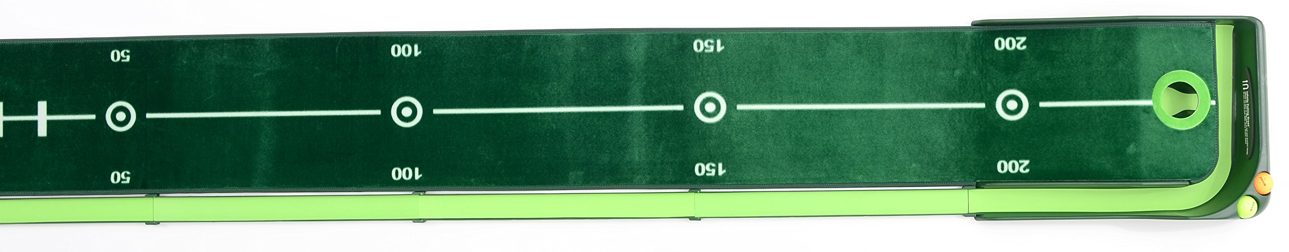 Puttingmatte Infinity mit integriertem Ballrücklauf und 2 Unterlegkeile