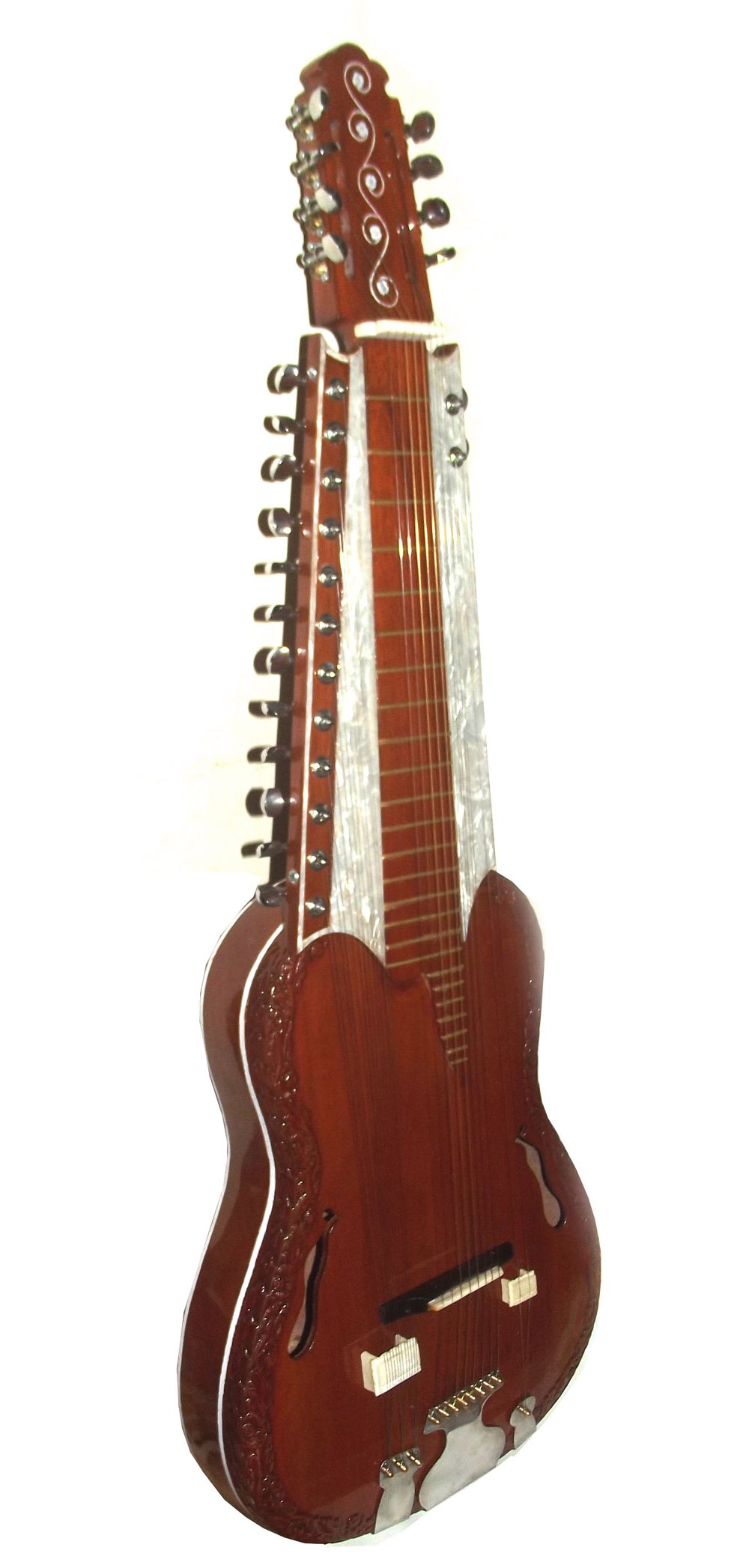Stile indiano Mohan Veena Debashish risonatore Slide Guitar. Full cedro