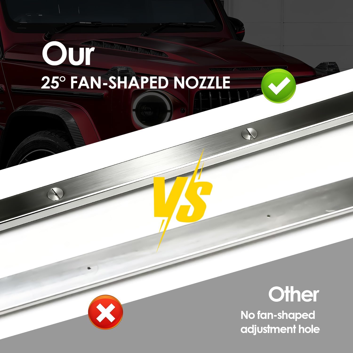 39'' Car Radiator Cleaning Wand 25° Fan Nozzle Car Truck Power Washer Wand Radiator Flush And Cleaner Tool Pressure Washer Radiator Wand Fit for Car Radiator Flushing Max 4500PSI Pressure Washer