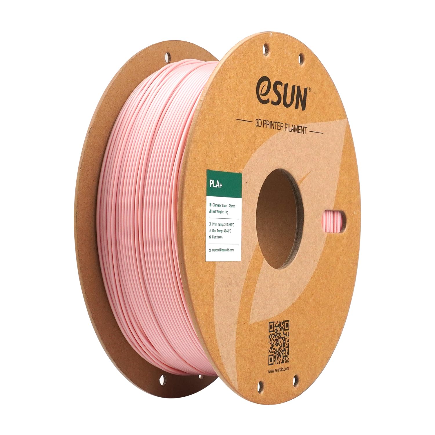 eSUN Filamento PLA+ 1.75mm, Filamento per Stampante 3D PLA Plus, Precisione Dimensionale +/- 0.03mm, Bobina da 1kg (2.2 libbre) Filamento per Stampa 3D per Stampanti 3D, Rosa pesca