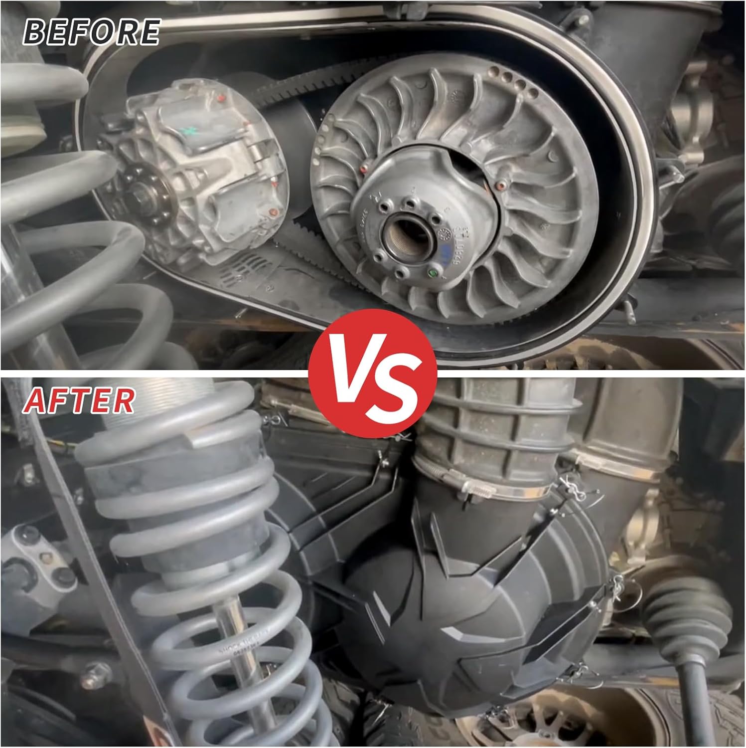 X3 Outer Clutch Variator Cover, CVT Variator Clutch Plate Housing Cover Fit for Can-Am Maverick X3 Max R RR 2017-2025, Replace OEM #420212508,720212508