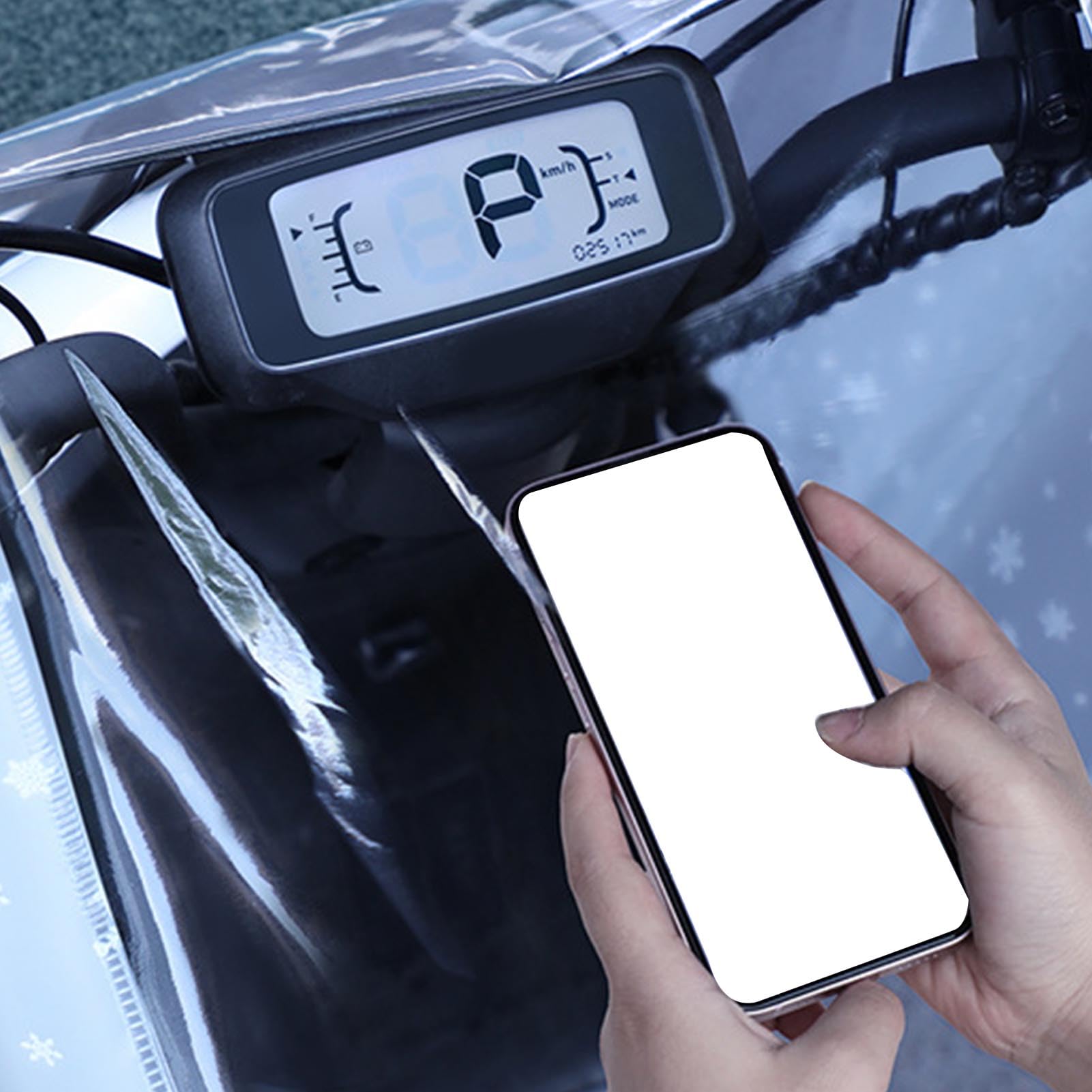Réclinaison de Cyclisme Transparent, Femmes Plein Full Corps Long Scooter Rainqueur, Vélo électrique Lightweigh avec une Protection Complète pour la Conduite, le Vélo ou