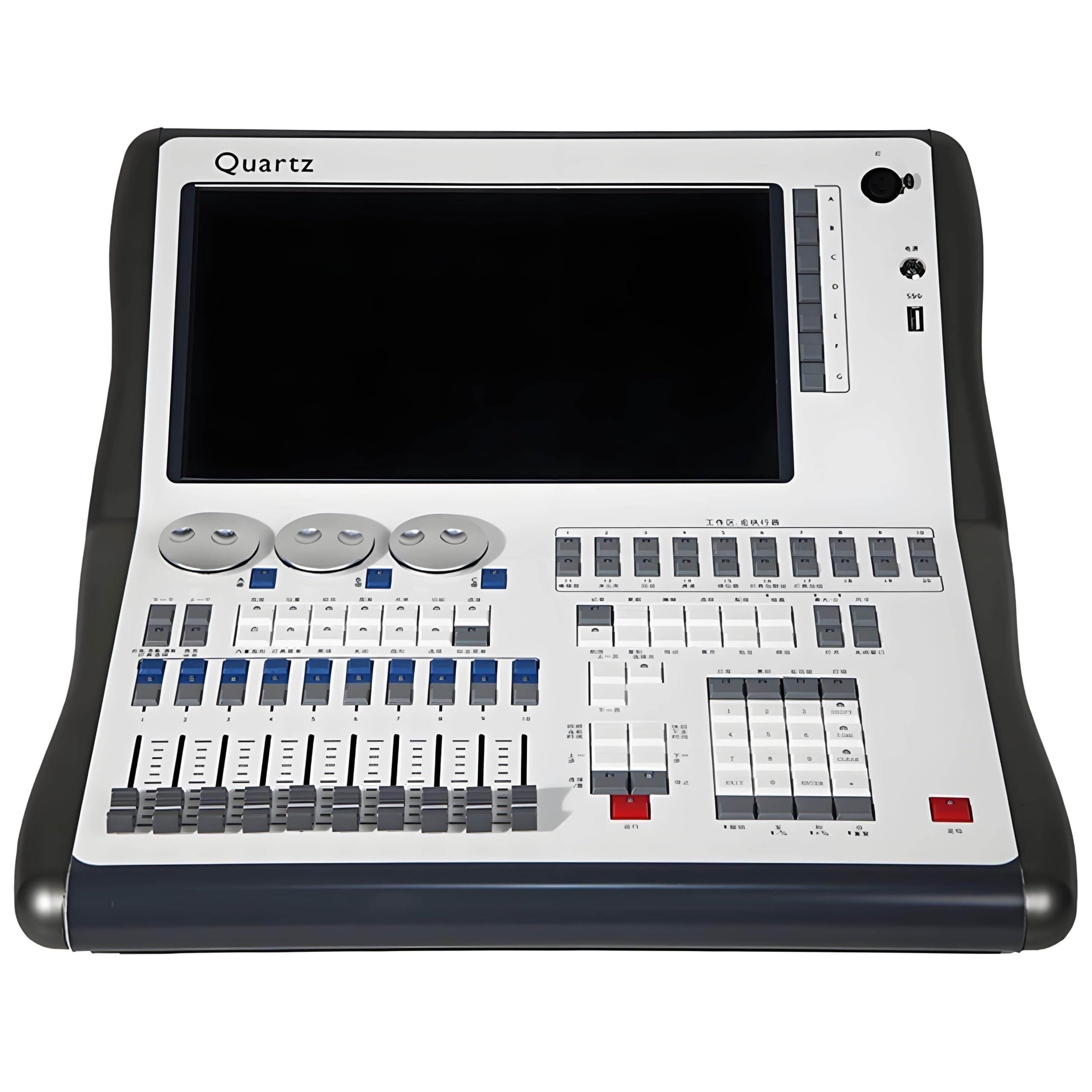 DMX512 Lighting Controller 14,1 Zoll Konsole 2048 Kanäle mit 4 DMX Ausgangsanschlüssen für DJ Lichtsteuerung