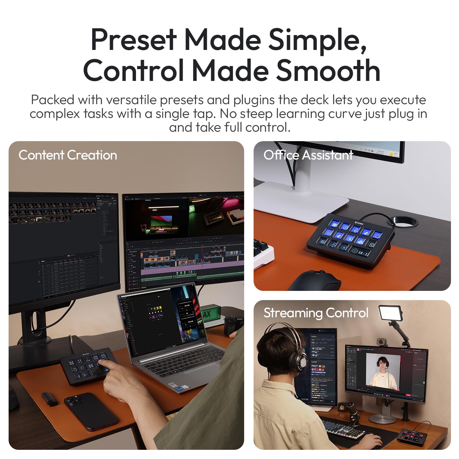 Amazon.com: ULANZI Upgrade D200H 7-in-1 Deck U-Studio Stream