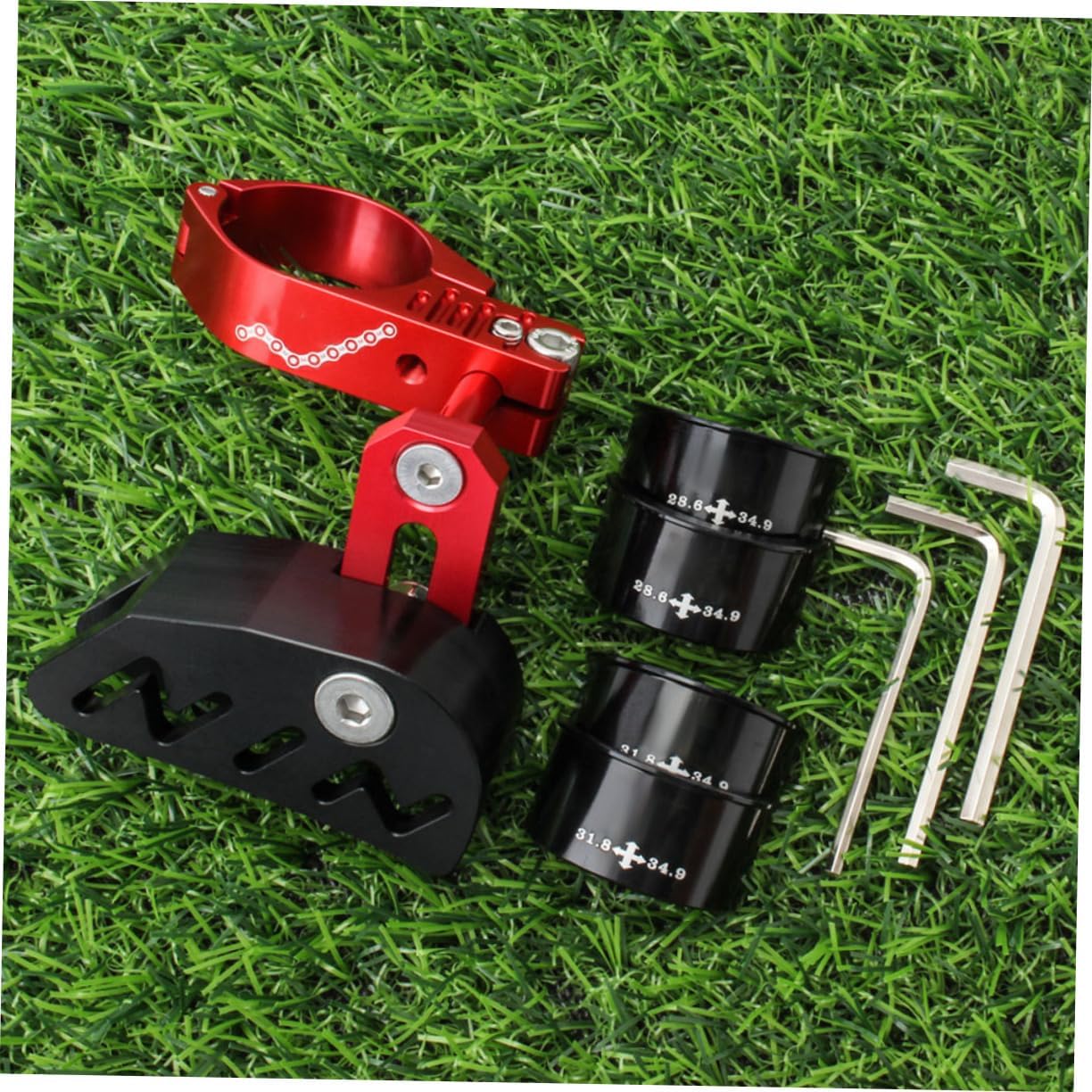 KICHOUSE 1Set Bike Chain Stabilizer Tensioner for Road and Mountain Bikes Lightweight Hollow Design with Corrosion Resistance