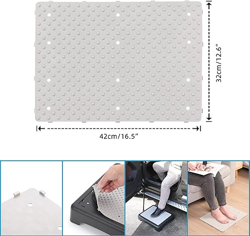 Miniatura 6 de Wefaner Taburetes de seguridad antideslizantes para interiores y exteriores, elevador de escalones portátil, plataforma de seguridad anticaídas para