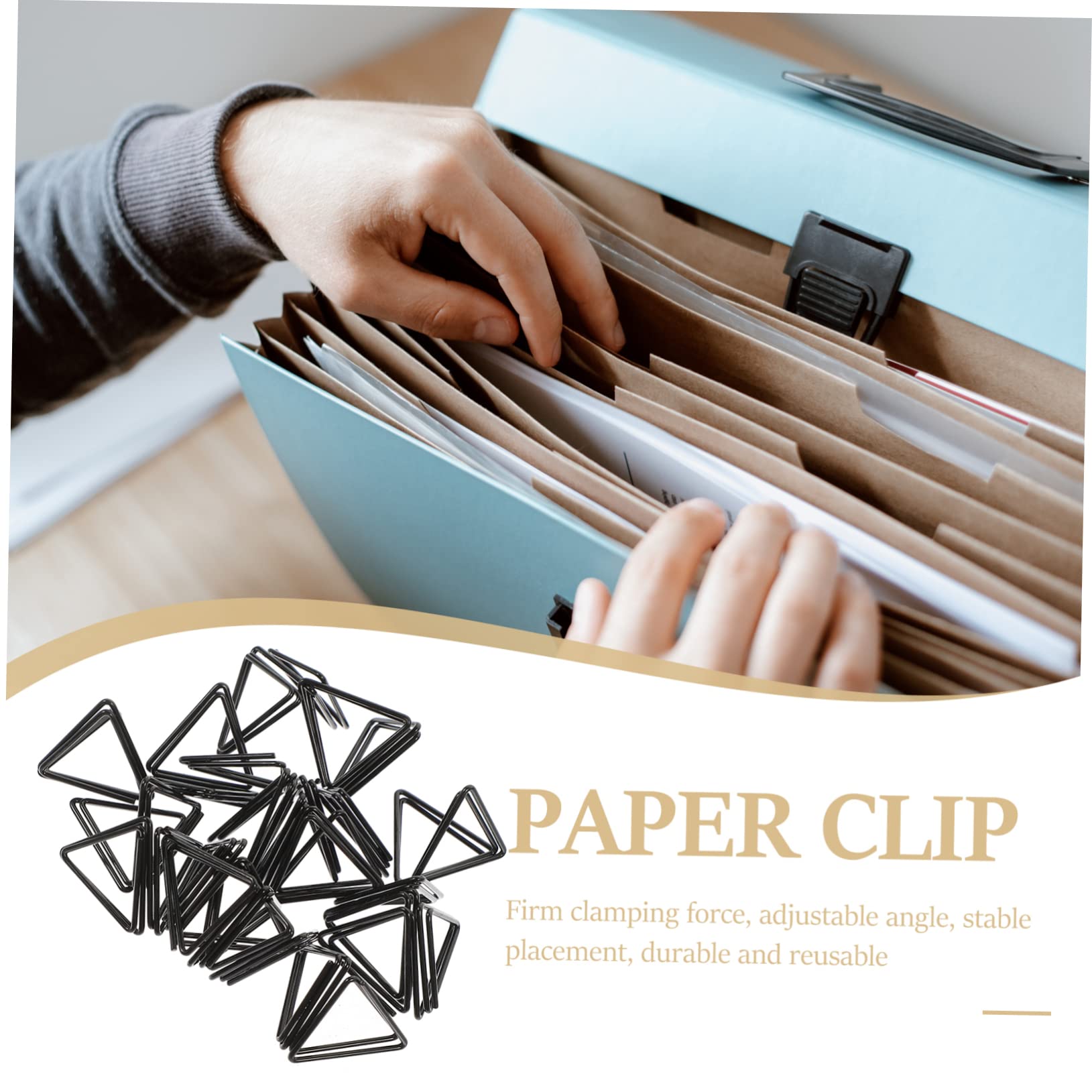 40 Pièces Porte-Mémo Triangulaire Doré - Clips Photo Et Cartes Pour Mariage Et Fêtes