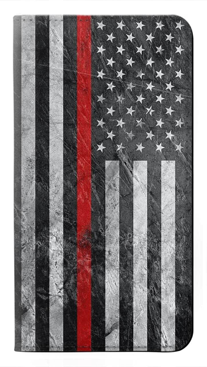Étui en cuir Google Pixel 10a Firefighter Thin Red Line Housse clapet premium - 5