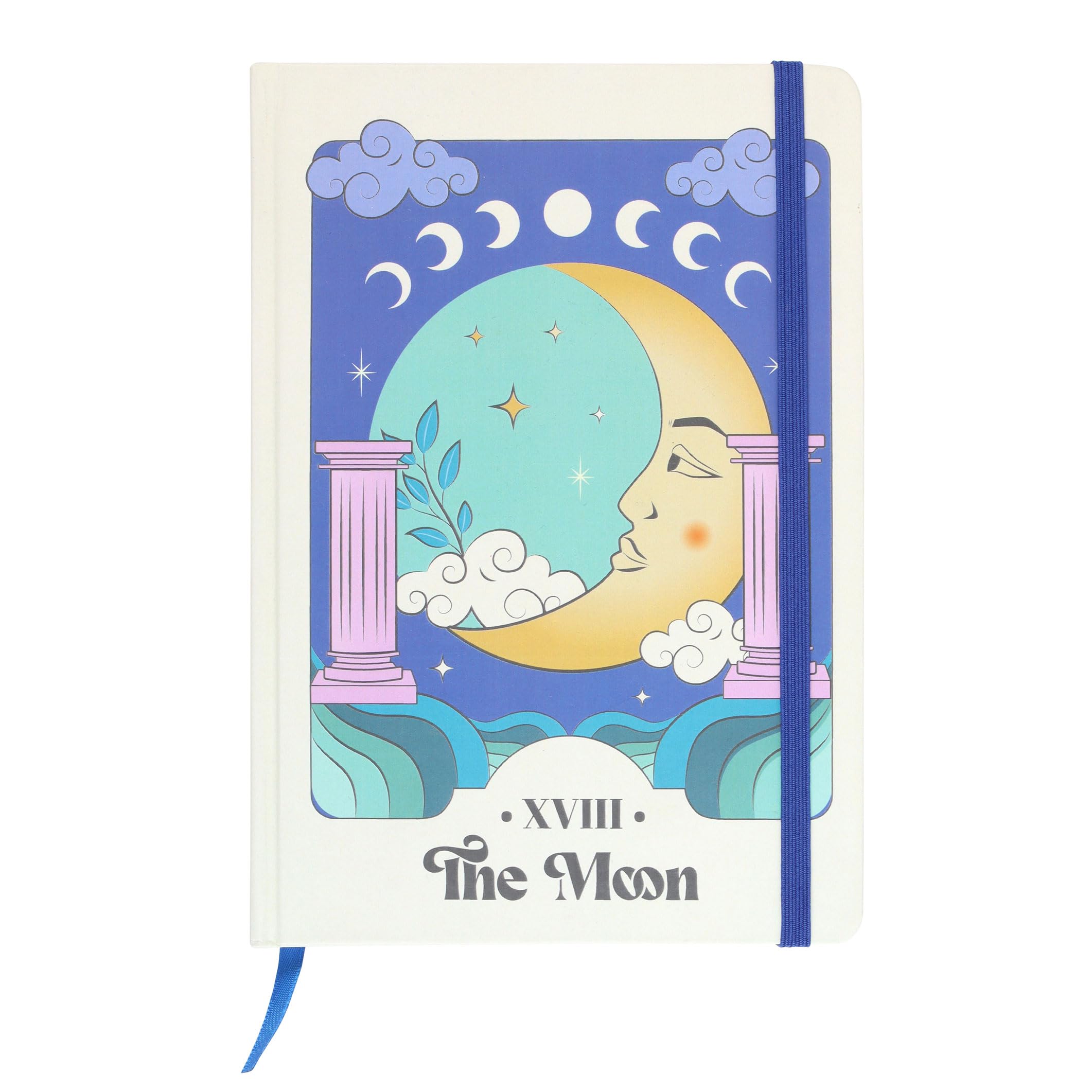 Something Different Wholesale Lunar Majesty: Celestial A5 Notebook - Moon and Stars Journal, Cosmic Writing Pad, Astrology-inspired Notepad, A5 Size Celestial Diary, Lunar-themed Stationery