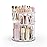 Rosoenvi Rotating Makeup Organizer, Adjustable Vanity Organizer, Large Capacity Cosmetic Display Case for Spinning, Storage Carousel for Bathroom and Vanity Countertop, Diamond Pattern, Clear