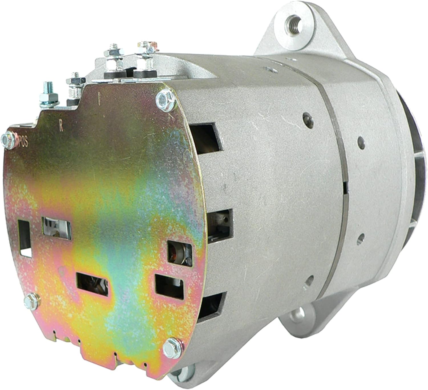 Rear view of DB Electrical ADR0410 Alternator showing electrical connections