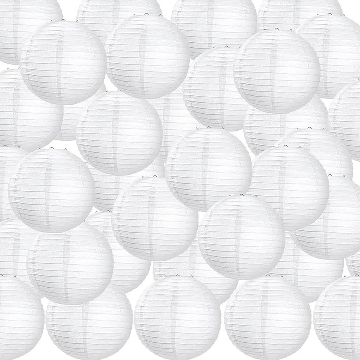 30 Cm Lanternes Chinoises Solaires Étanches - Lampion Décoratif Suspendu Lumineux Pour Mariage, Anniversaire Et Fêtes (Blanc)