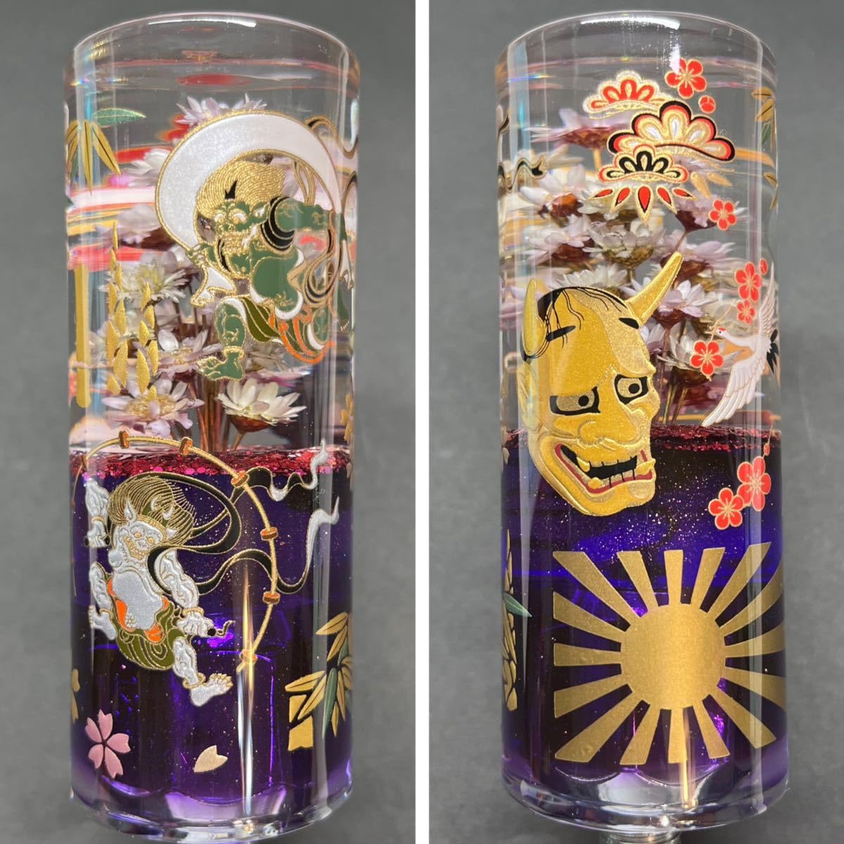 Amazon.co.jp: 水中花 シフトノブ 風神雷神: 車＆バイク