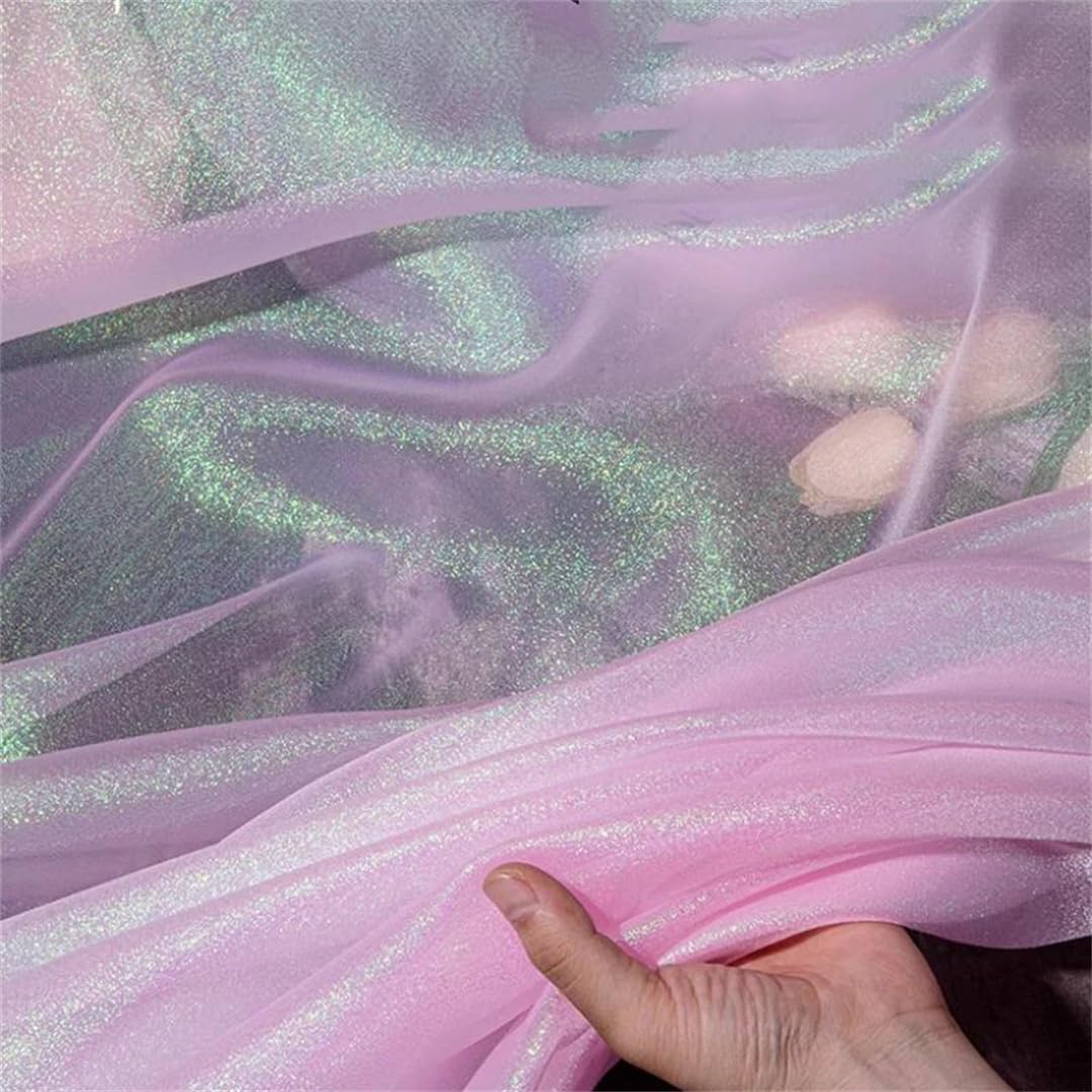 Organza Fabric， Organza Fabric for Sewing, Multicolor, 150cm x 100cm(2)