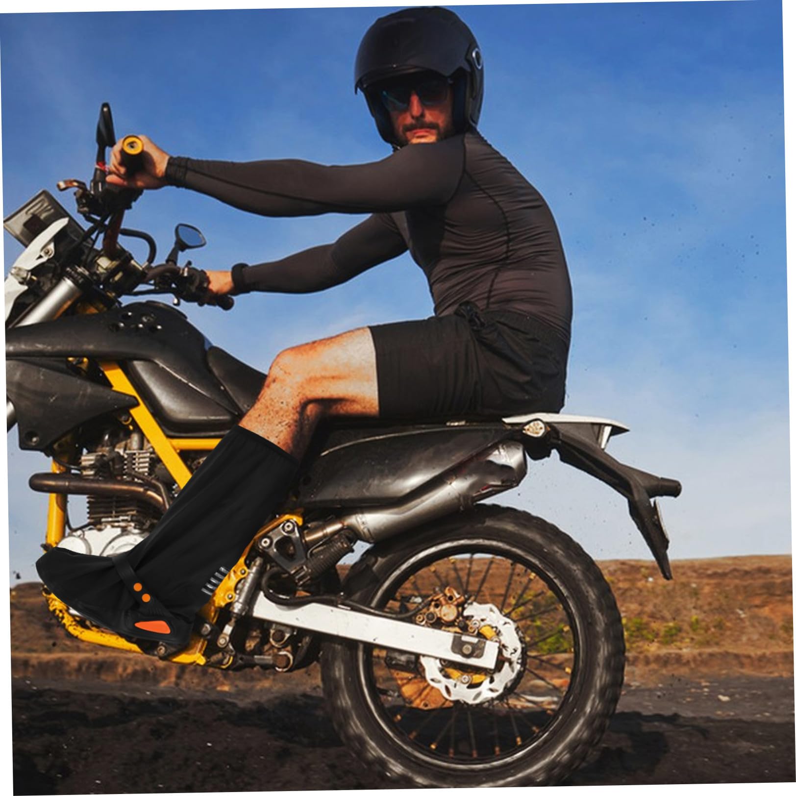 cubrezapatos a Prueba de Lluvia cubrebotas para Mujer Protector de Zapatos de Motocicleta protección contra la Lluvia y la Nieve de polivinilo Negro