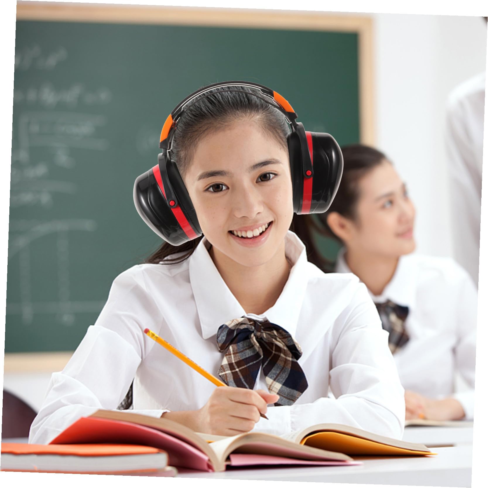 Angoily 3 Piezas orejeras insonorizadas auriculares con cable auriculares de baterista auriculares con cancelación de ruido auriculares antiruido auriculares diadema con cable el plastico
