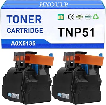 TNP51 TNP51K TNP51C TNP51M TNP51Y Toner Cartridge [6000 Pages] Compatible for Konica Minolta Bizhub C3110 C3110P Printer A0X5135 A0X5435 A0X5335 A0X5235 2 Black