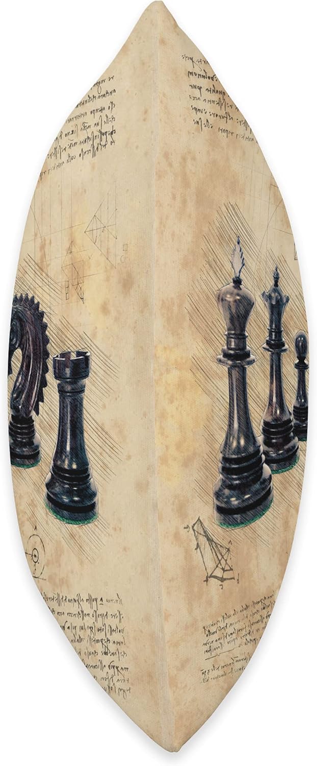 Vintage Chess Pieces For Chess Player Retro Aesthetic Throw Pillow
