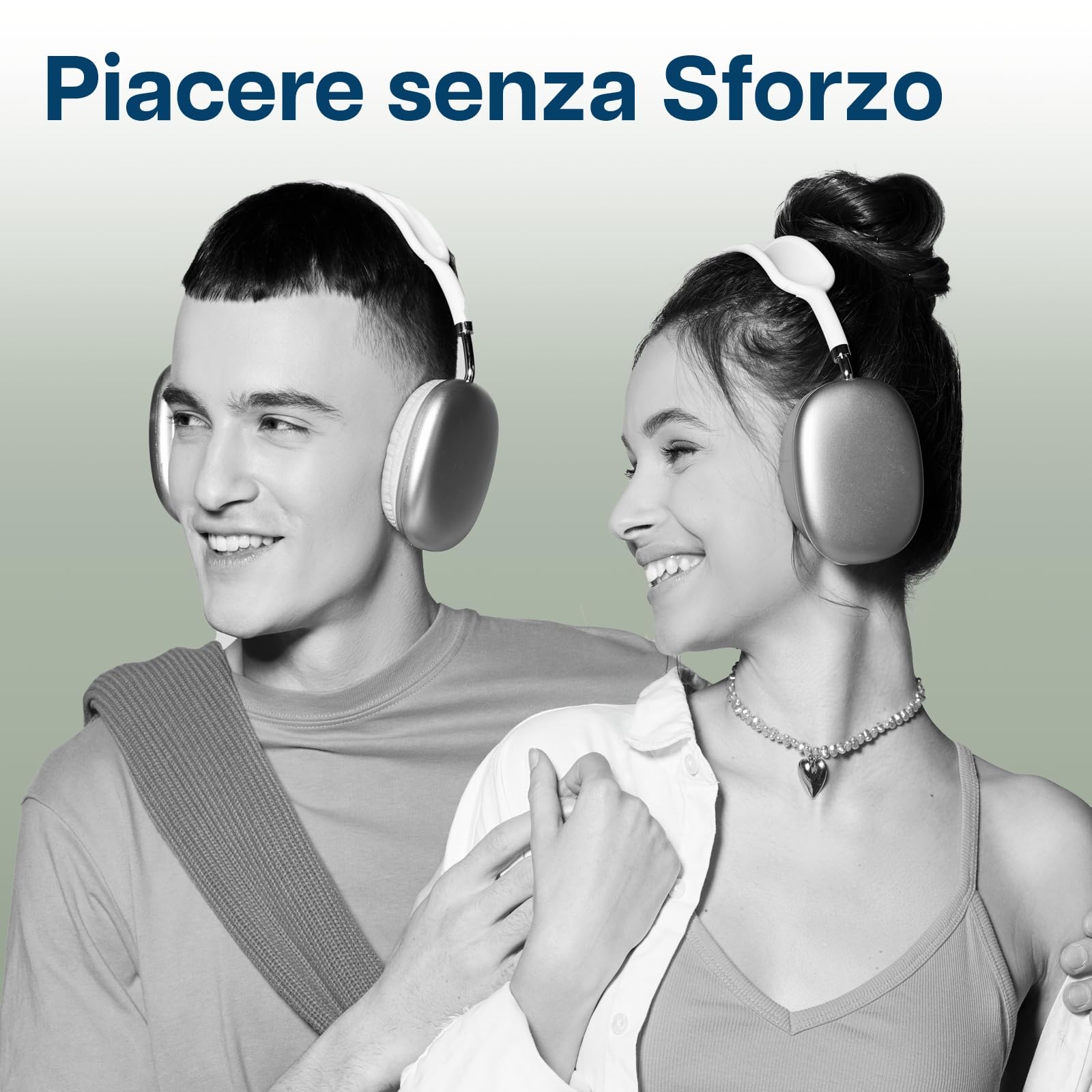 Cuscinetti Auricolari di Ricambio per AirPods Max Cuffie di MMOBIEL - Premium - Memory Foam e Mesh Fabric Cuscinetti Cuffie con Strato di Silicone - Padiglioni – Verde