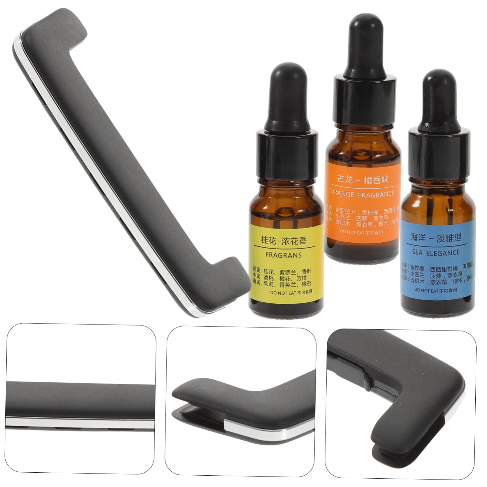 Cabilock Diffusore Profumo Auto Magnetico in Ceramica Supporto in Lega di Alluminio, Leggero, Design Unico per Bocchette D'aria Orizzontali e Verticali, Interno Auto