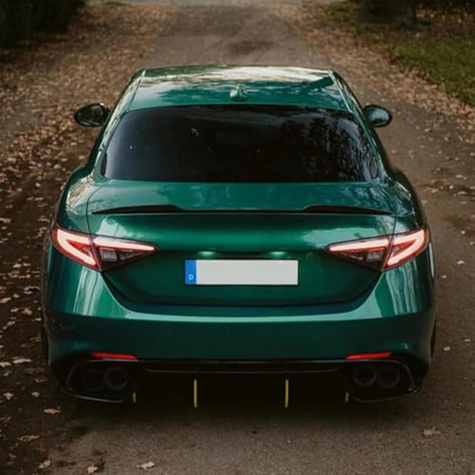 Spojlery tylne bagażnika samochodowego, do modeli Alfa Romeo, Giulia, Sedan 2015 2016 2017 2018-2023, Spojler tylnej klapy bagażnika skrzydło Tylny spoiler samochodu(Carbon Fiber Look Black)