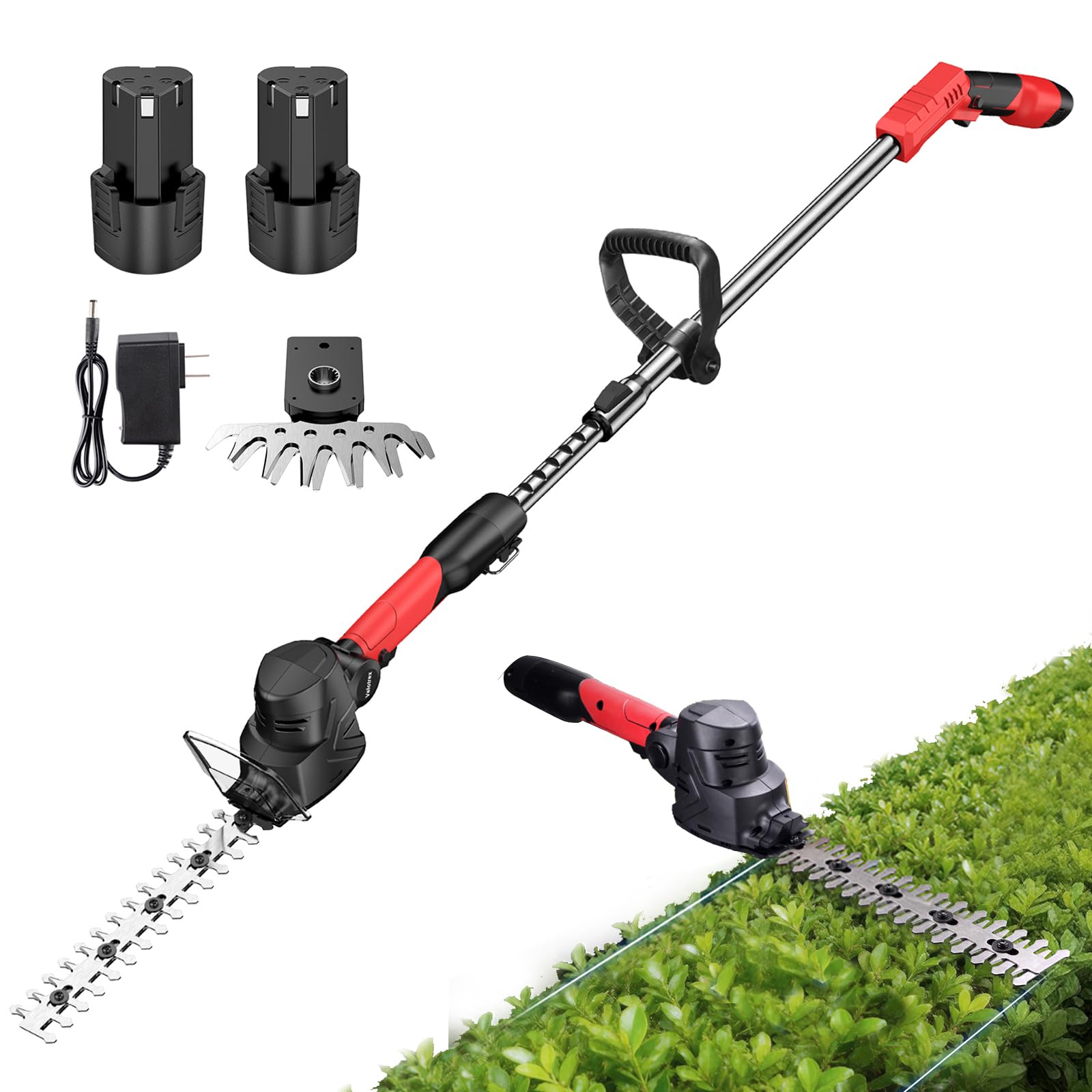 Velotrex 4-in-1 Pole Hedge Trimmer