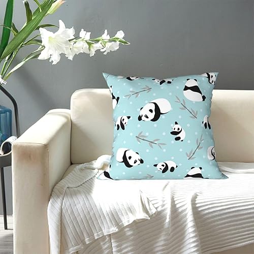 Miniatura 5 de Aimeryup Throw Pillow Covers 12x12 Inch Cute Cartoon Panda Decorative Pillow Covers Cushion Covers cojines decorativos para sala Pillow Cases Cute