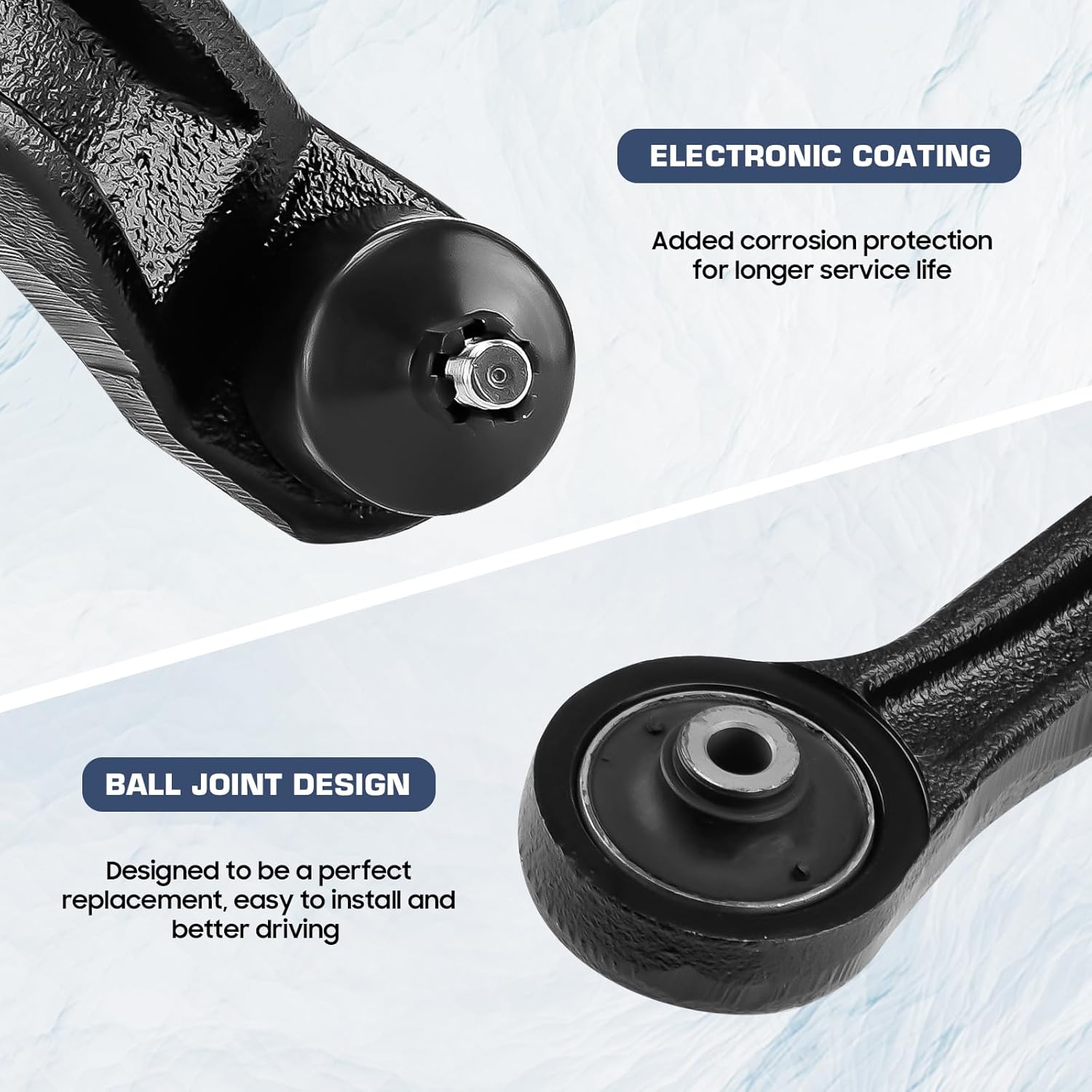 2PC Front Passenger Driver Lower Control Arms w/Ball Joints Fit for Honda Odyssey 1999 2000 2001 2002 2003 2004 Assemblies Set K620325 K620326