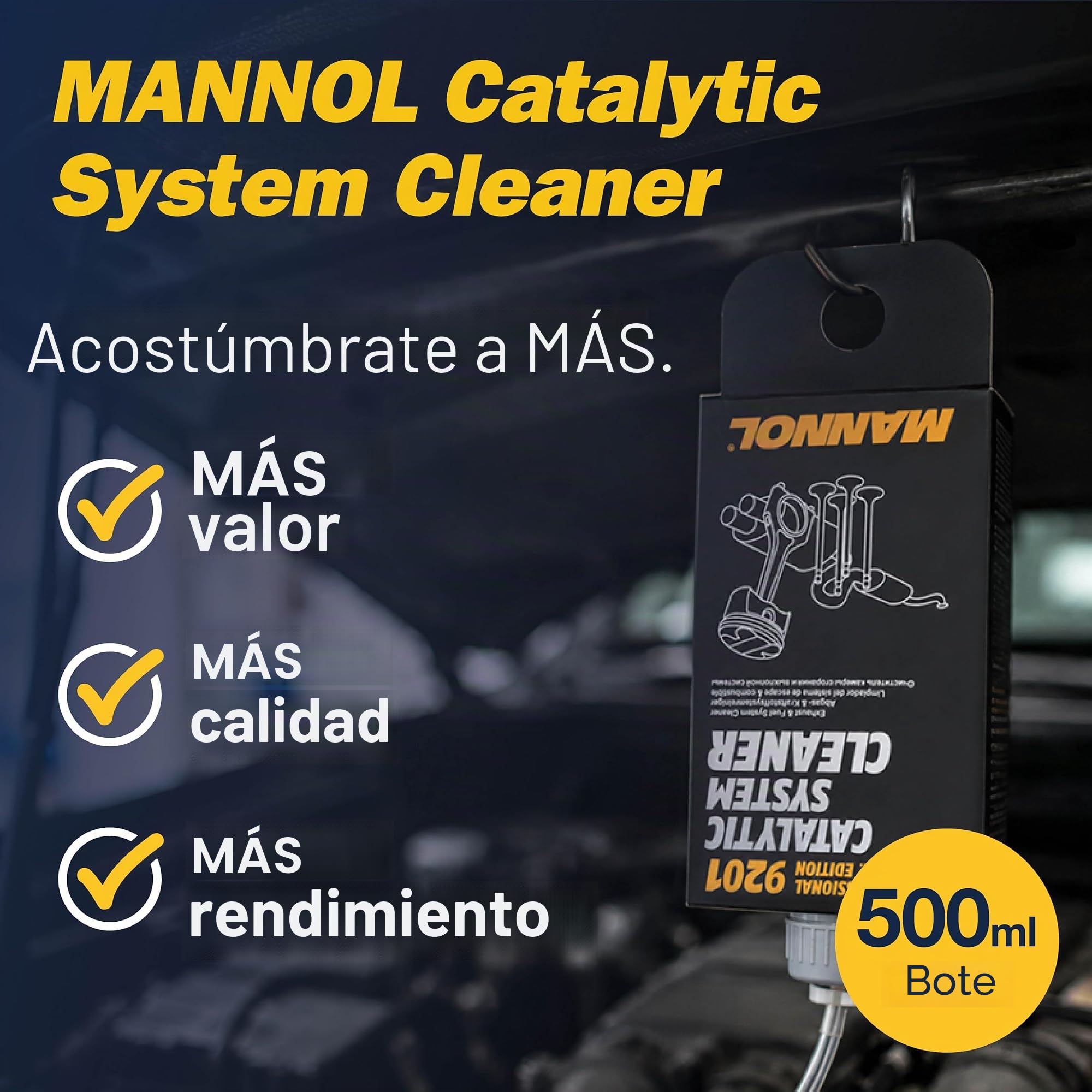 MANNOL 9201 Limpiador para catalizadores 500ml