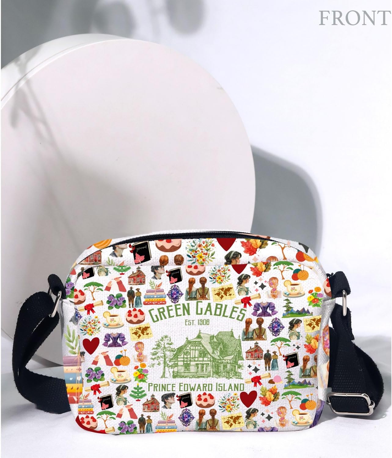 MAOFAED Literary Book Inspired Gift, Literature Crossbody Bag for Book Lover, Light Academia Gift, Bookish Merchandise(gable island) - Image 3