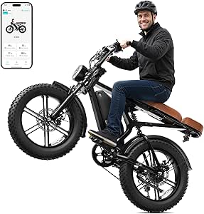 SISIGAD Electric Bike for Adults with 1500W Peak Motor, 30 MPH Speed, 70-Mile Range, and Fat Tire Design