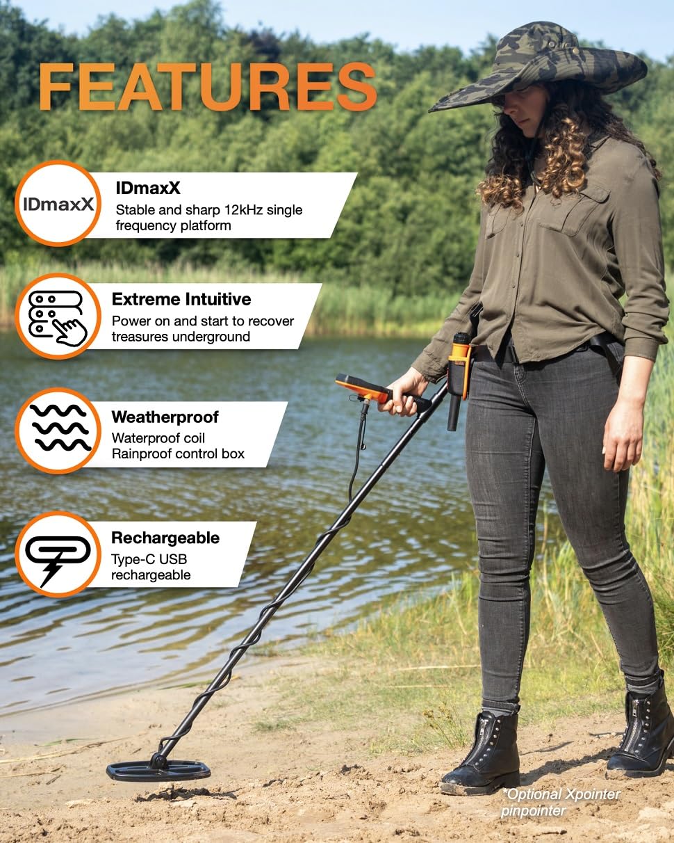 Quest X1 IDmaxX - Kit completo de detector de metales con accesorios