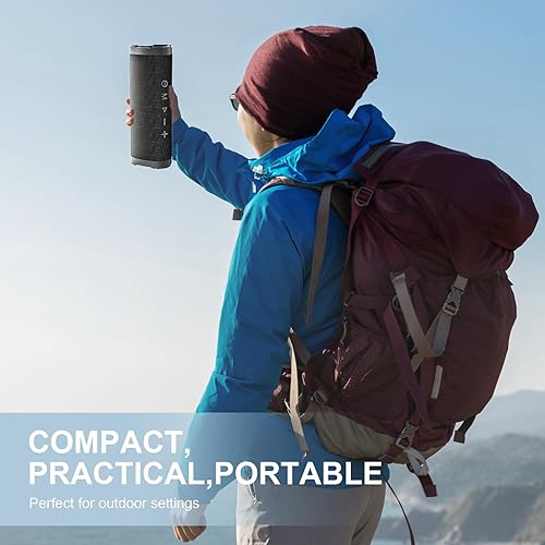 Miniatura 5 de Vanzon Altavoces Bluetooth, V40 Altavoz inalámbrico portátil V5.0 con sonido estéreo fuerte de 24 W, tiempo de reproducción de 24 horas, TWS e IPX7