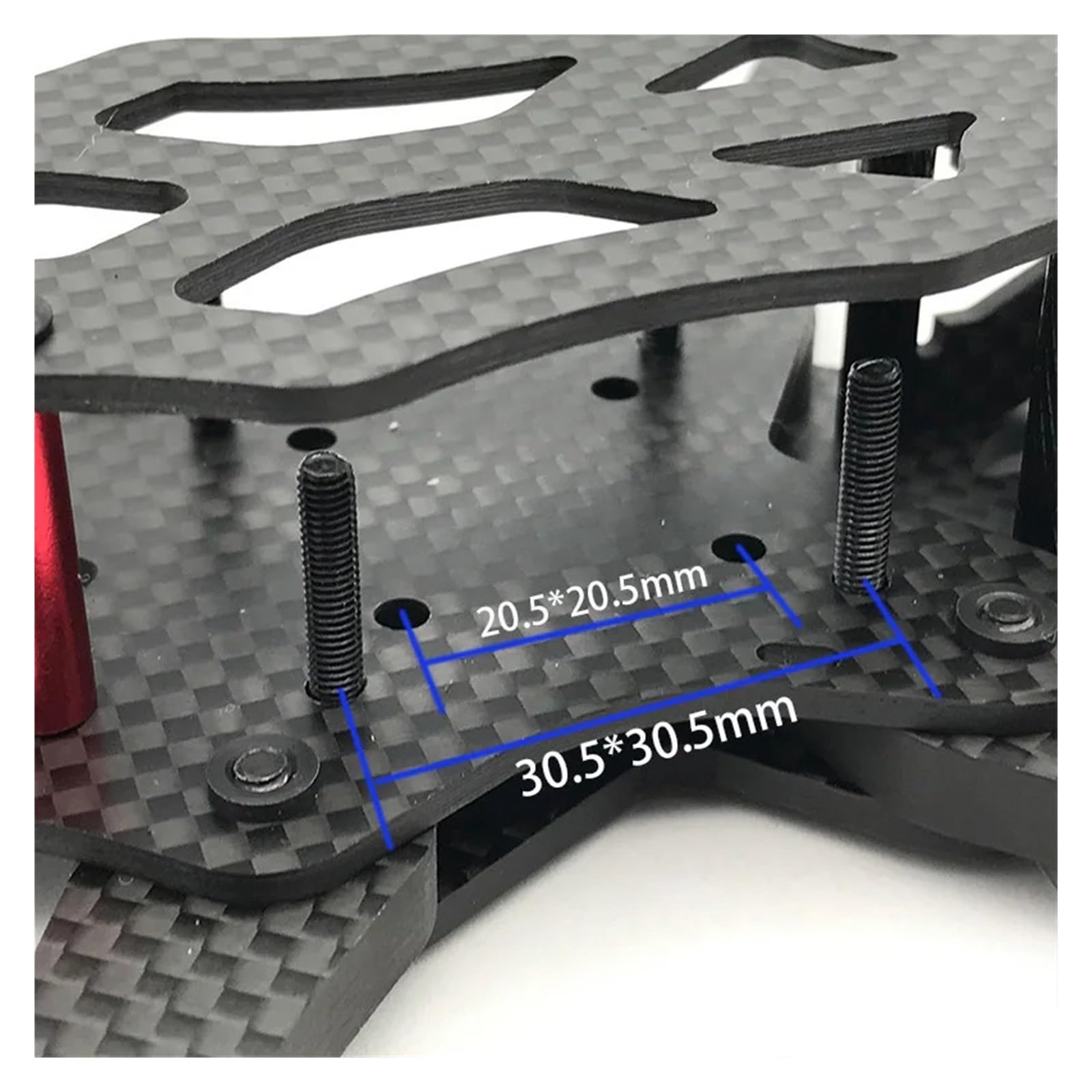 Kit telaio quadricottero, drone corsa fibra di carbonio, braccio 5.5MM | passo 225MM, dimensioni 130*183MM, superiore 2.0MM, inferiore 2.5MM, lato 2.0MM(APEX-5-with-Print)