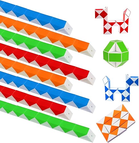 10 piezas de mini cubo de serpiente para la ansiedad rompecabezas mágico de rompecabezas fiesta de niños regalo pequeño para rellenar bolsas de