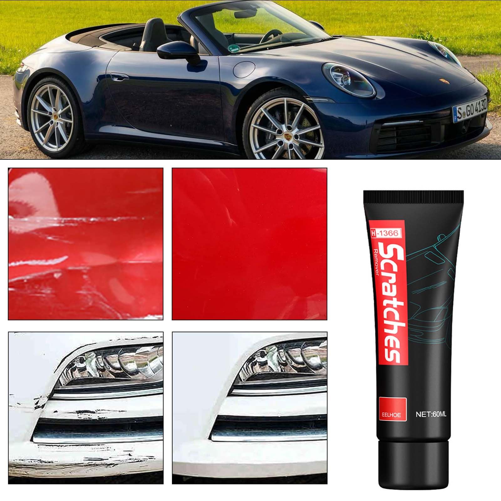 VIDSTW Pasta Abrasiva Per Graffi Auto - Polish Riparazione Carrozzeria