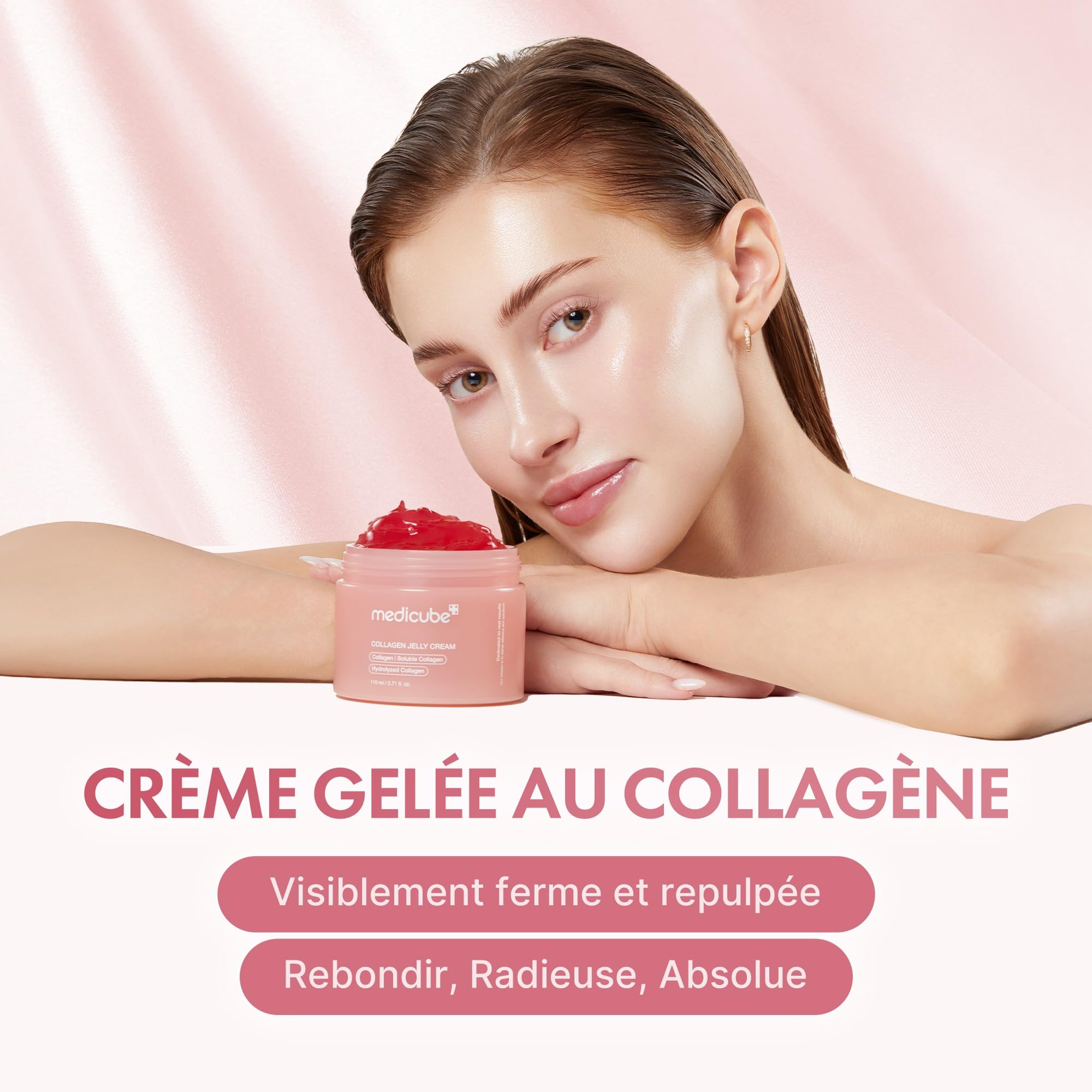medicube Dúo Glass Skin Asequible: Age-R Booster Pro Pink, Crema De Gelatina De Colágeno