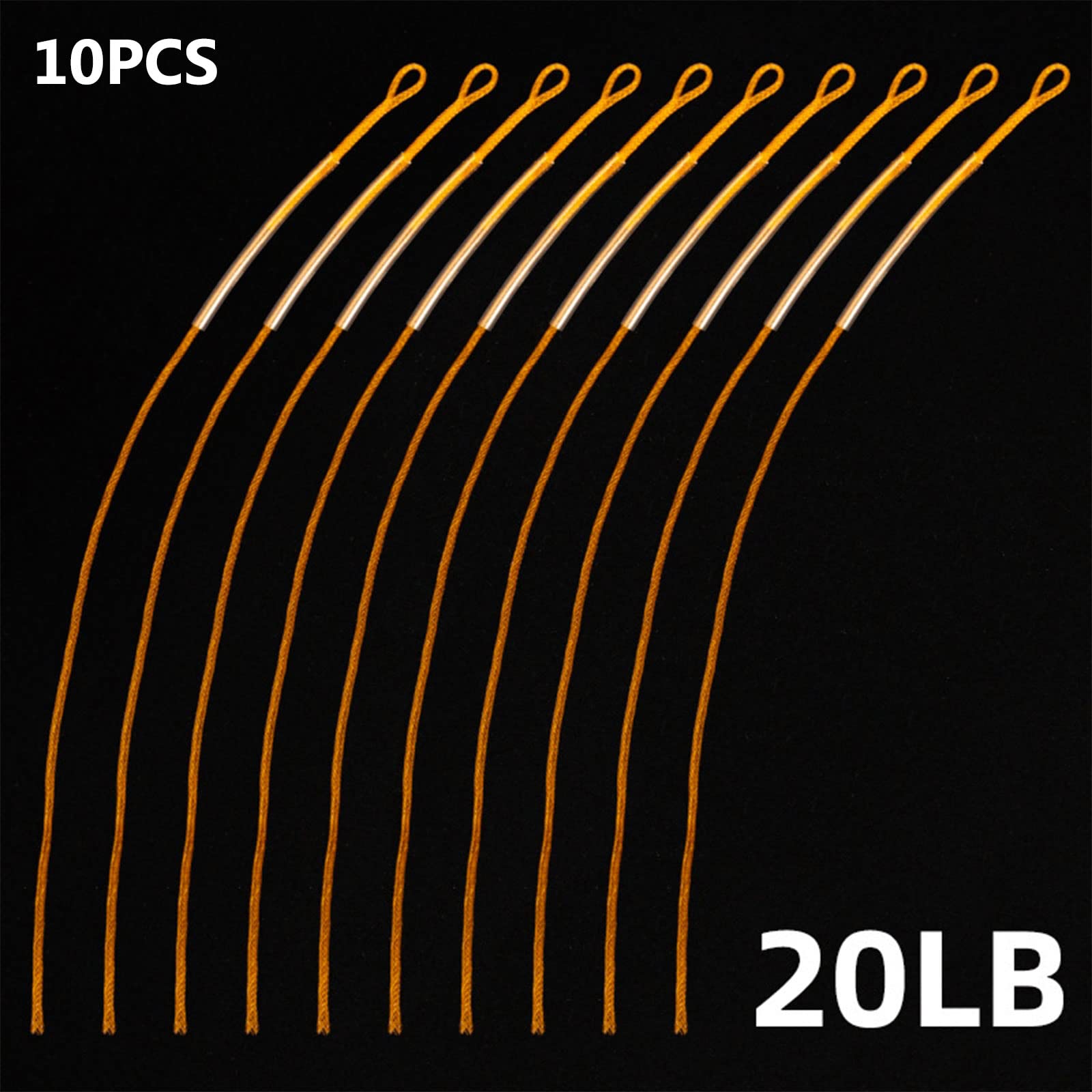 10x Fliegenfischschnur-Verbinder - Schlaufenconnector 30LB/50LB Für Angler