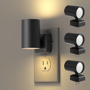 FWASTT Led Night Light Plug in Night Lights Plug into Wall Dusk to Dawn Sensor 20lm 40lm Adjustable