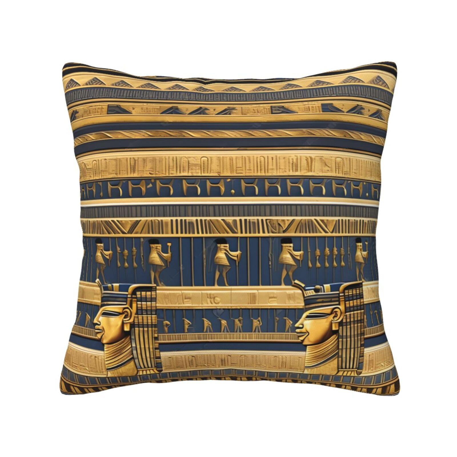 SXZVVBN Egyptian Pharaonic FrescoesDecorative Square Sofa Cushion Covers