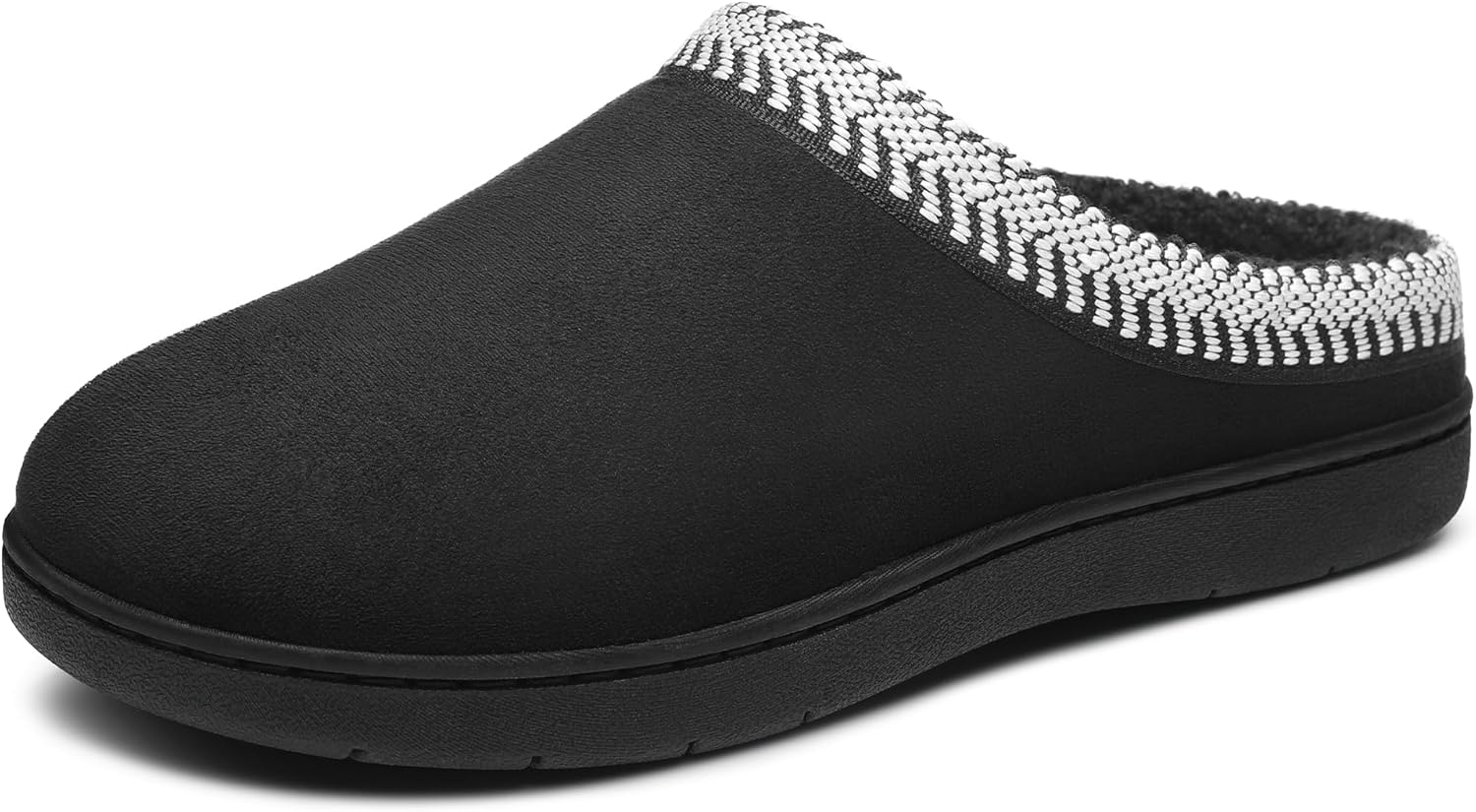 MIXIN Womens House Slippers Comfy Warm Fur Lined Memory Foam Bedroom Shoes with Anti-Slip Rubber Sole Indoor Outdoor