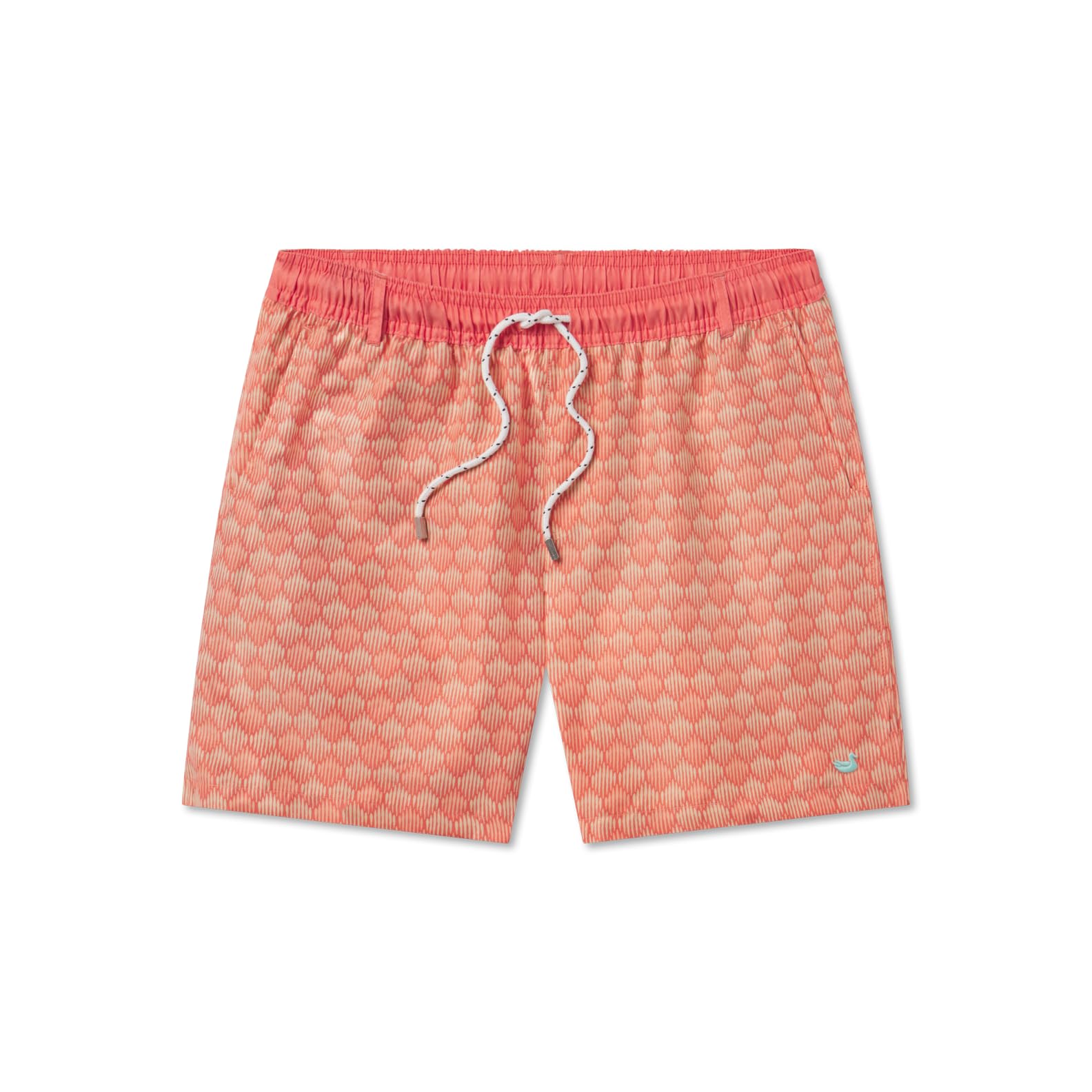 Southern Marsh Dockside Swim Trunks - Seashell, Coral, Medium