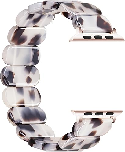 Miniatura 3 de Correa elástica de resina compatible con Apple Watch de Starlight de 1.99, 1.77, 1.73 y 1.65 pulgadas, ligera y a la moda para iWatch Series