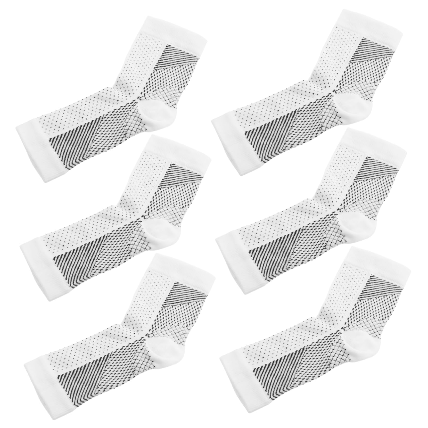 HANABASS 3 Pairs Men's Running Compression Socks Motocross Socks for Comfort Support Breathable