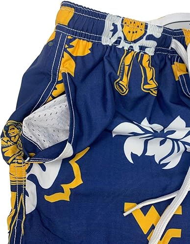 Miniatura 5 de Wes and Willy Traje de baño floral de la Universidad de Washington para hombre