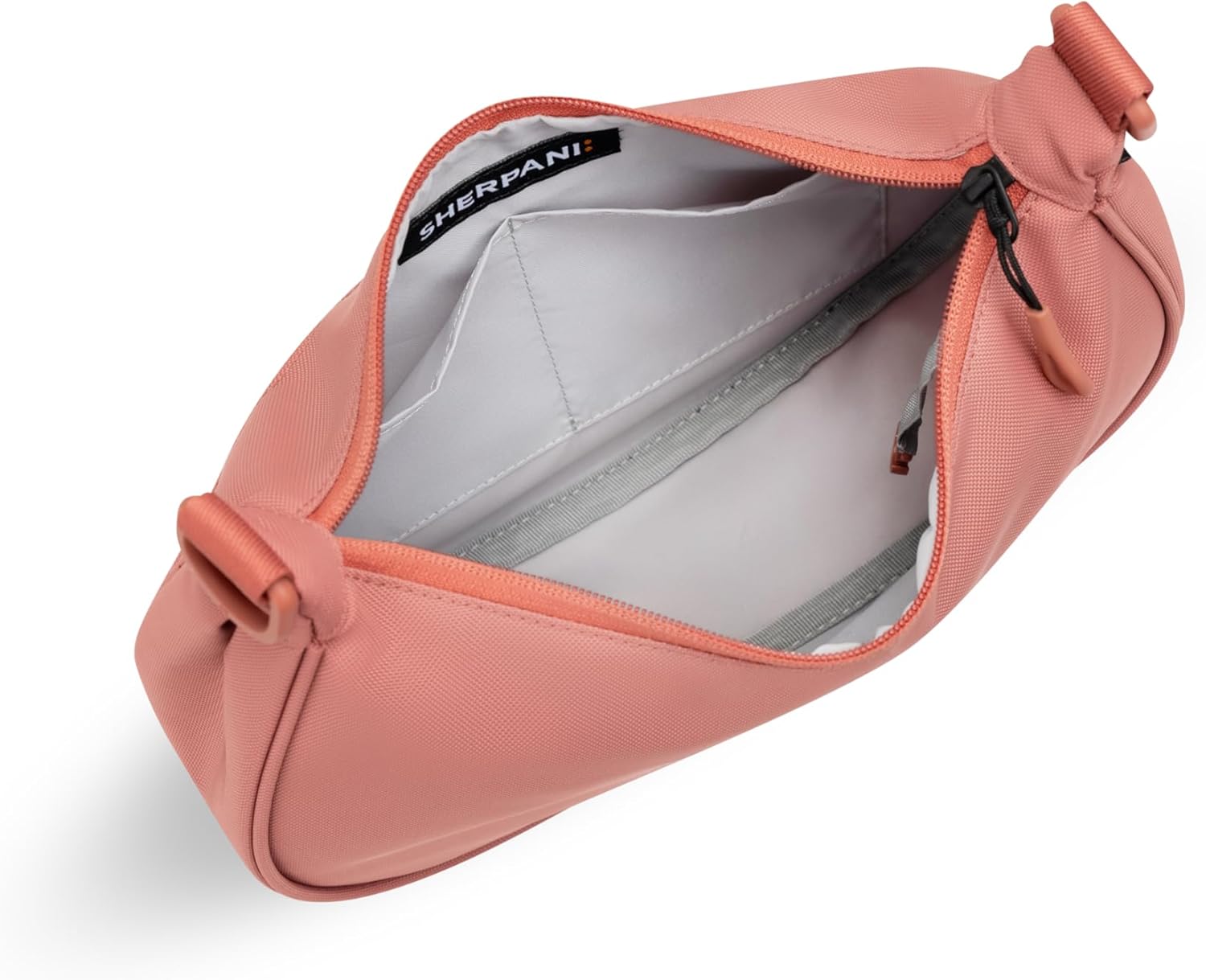 Sherpani Mina, Medium Nylon Crescent Bag, Lightweight Half Moon Crossbody Bags, Fashionable Shoulder Bag, Travel Handbag