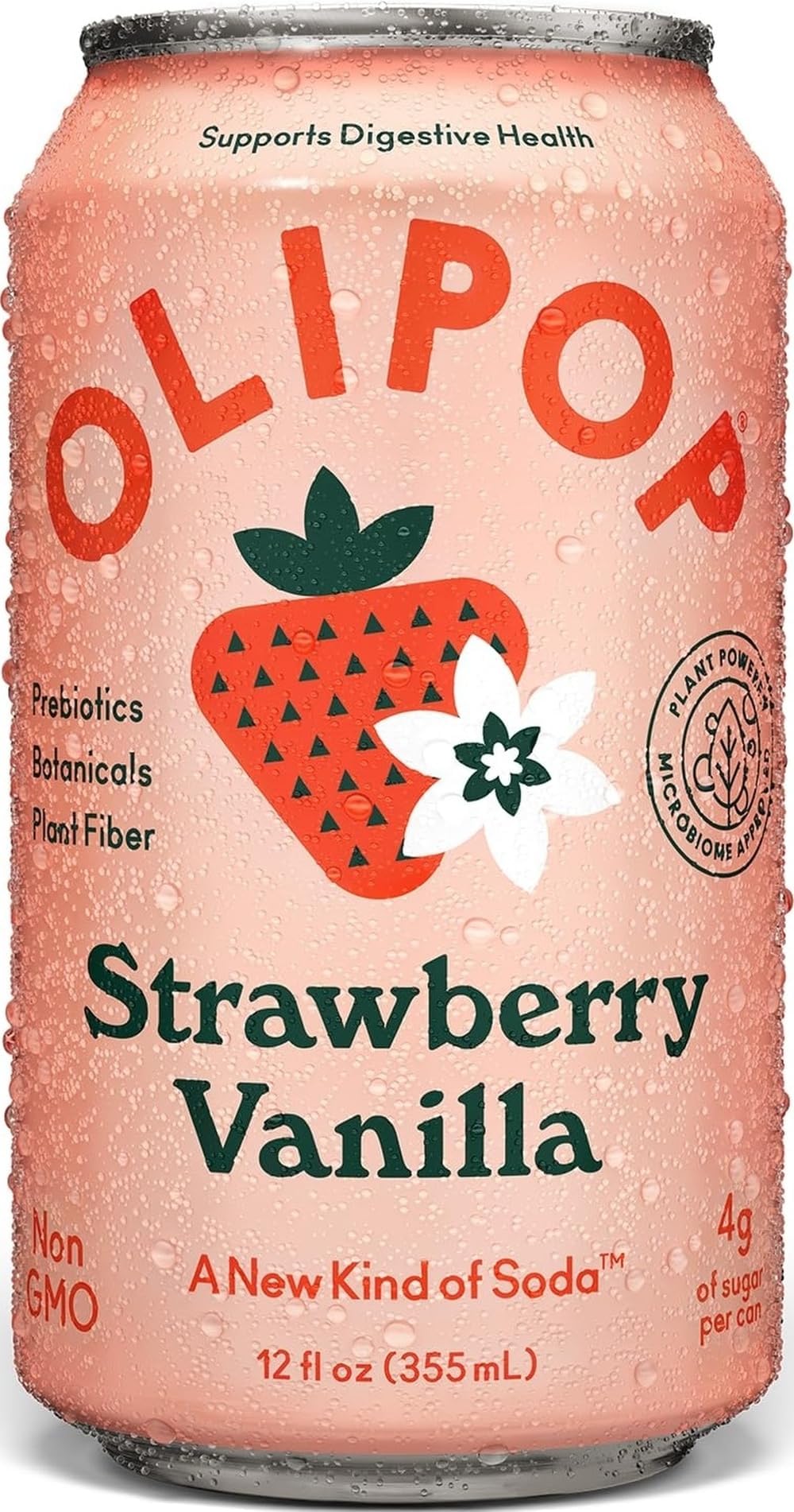 Strawberry Vanilla Sparkling Tonic, 12 Fl Oz Can