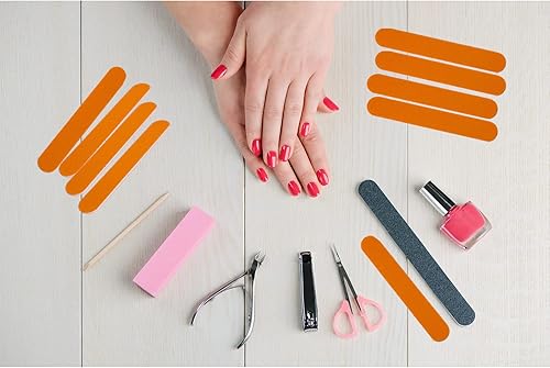 Miniatura 4 de Mini limas de uñas a granel (100 unidades), lima de uñas de doble cara para uñas naturales, juego de herramientas de manicura, lima de uñas