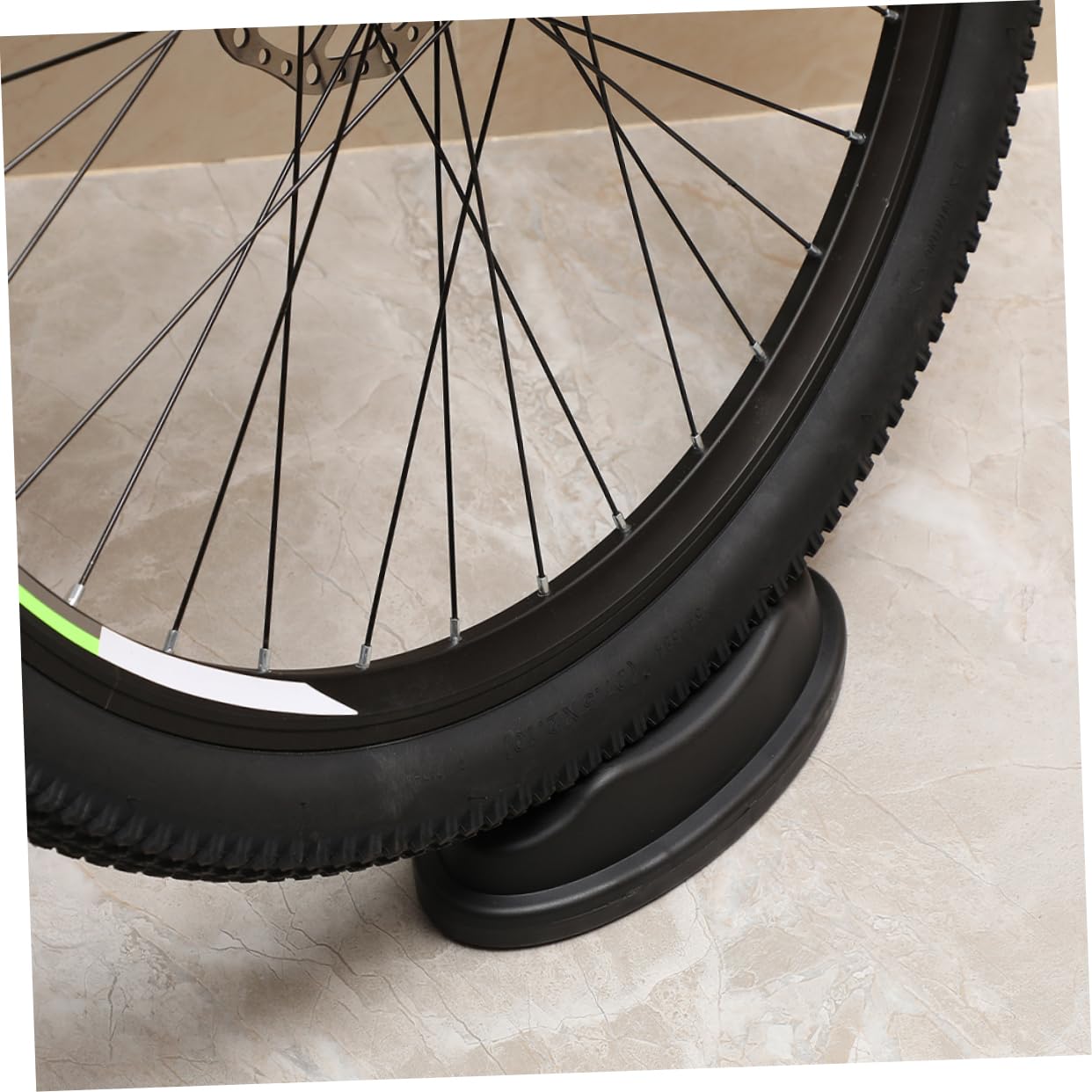 Happyyami 4 Piezas Accesorios para Bicicletas de montaña Bloque de Rueda Delantera de Bicicleta de plástico Soporte Profesional para fijación de Soporte de Rueda de Bicicleta Interior